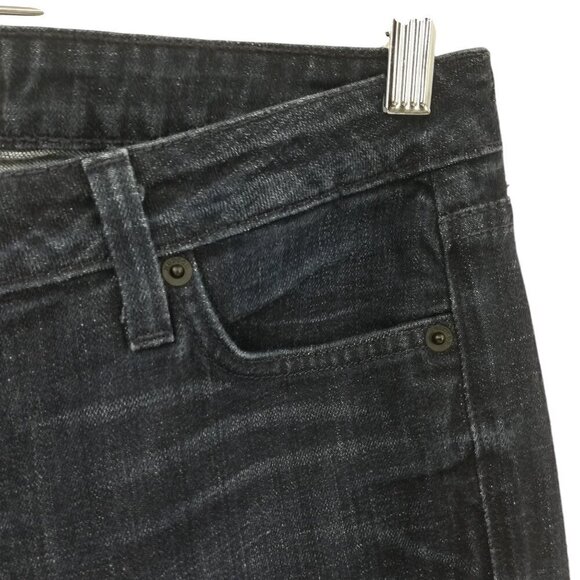 Hudson Low Rise Flare Leg Stretch Dark Wash Jeans Size 27 Flap Pockets Flared - Picture 3 of 11
